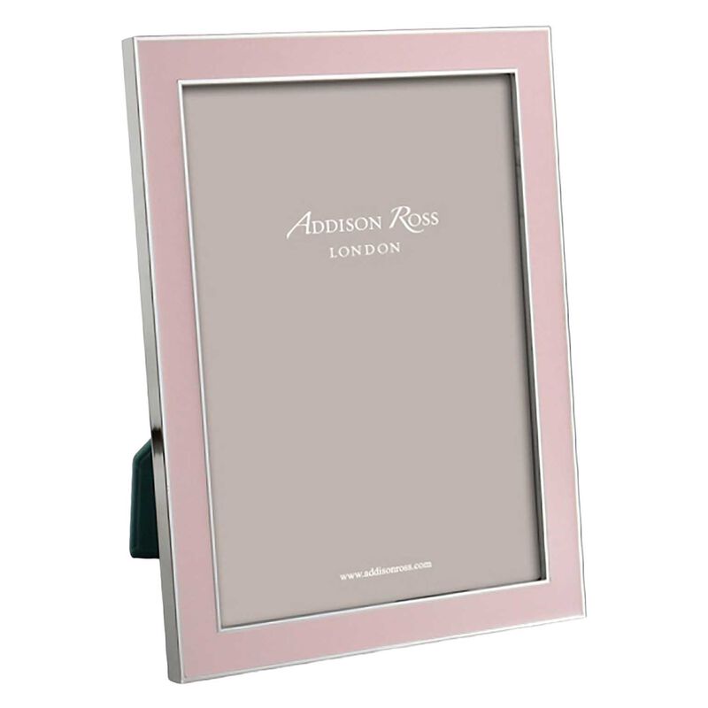 Addison Ross 4x6 Light Pink Enamel Photo Frame 15mm image number 0